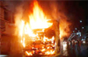 Govt. school bus burns out